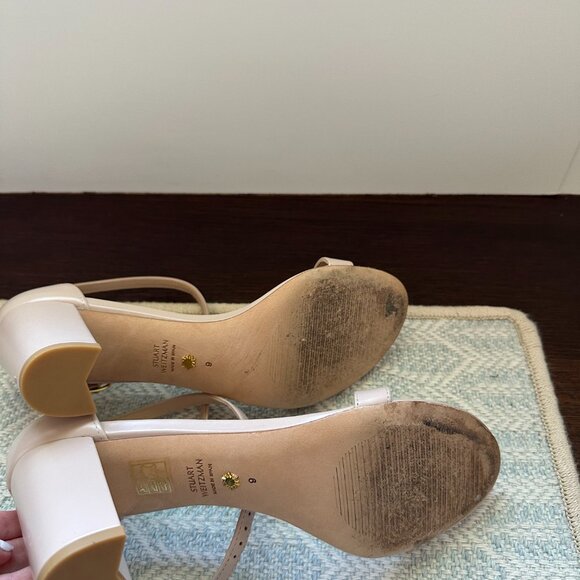 Stuart Weitzman Leather Block Heel (Size 9) - Picture 4 of 5